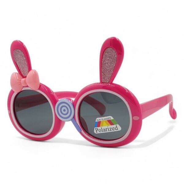 OPTOSQUAD Παιδικά Γυαλιά Ηλίου Polarized Στρογγυλό με Φούξια  Σκελετό και Μαύρο Φακό 8-1264