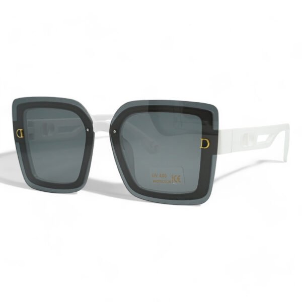 OPTOSQUAD Γυναικεία Γυαλιά Ηλίου UV400 Τετράγωνο με Λευκό  Σκελετό και Μαύρο Φακό 99702