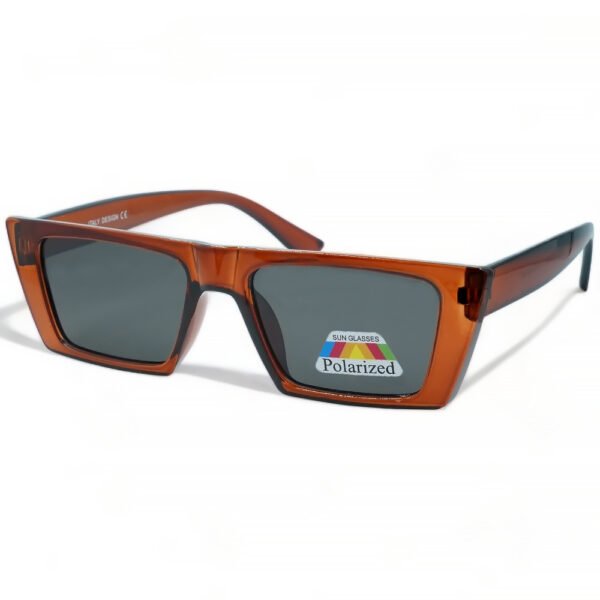 OPTOSQUAD Γυναικεία Γυαλιά Ηλίου Polarized Μακρόστενο με Καφέ  Σκελετό και Μαύρο Φακό F6099182