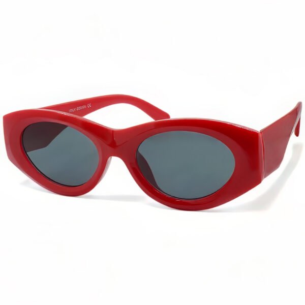 OPTOSQUAD Γυναικεία Γυαλιά Ηλίου UV400 Μακρόστενο με Κόκκινο  Σκελετό και Μαύρο Φακό F99212