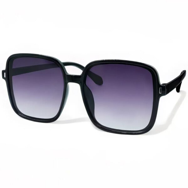 Γυναικεία Γυαλιά Ηλίου UV400 Τετράγωνο με Μαύρο  Σκελετό και Μωβ ντεγκραντέ Φακό F99263