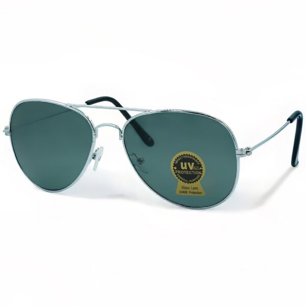 OPTOSQUAD Unisex Γυαλιά Ηλίου UV400 Οβάλ με Ασημί  Σκελετό και Μαύρο Φακό G3026L6