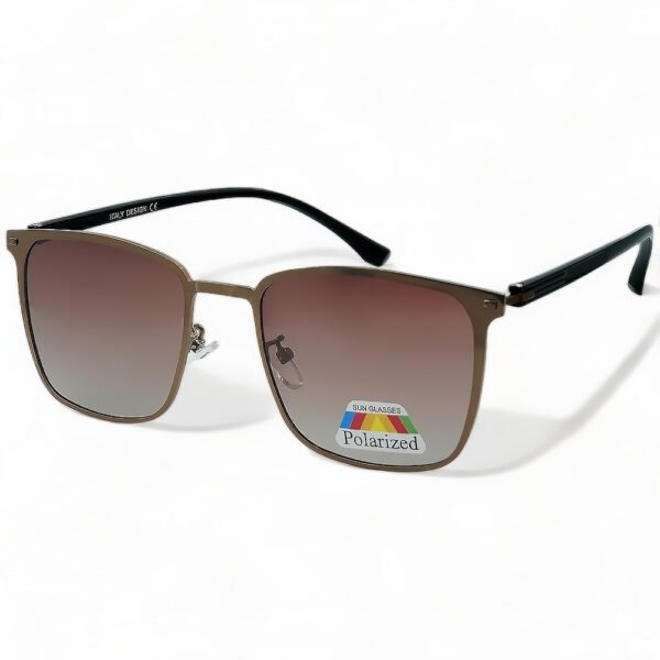 OPTOSQUAD Unisex Γυαλιά Ηλίου Polarized Τετράγωνο με Καφέ  Σκελετό και Καφέ ντεγκραντέ Φακό P6093621