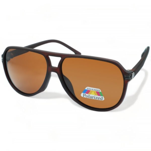 OPTOSQUAD Unisex Γυαλιά Ηλίου Polarized Οβάλ με Καφέ Κοκκάλινο Σκελετό και Καφέ Φακό PK8256160075