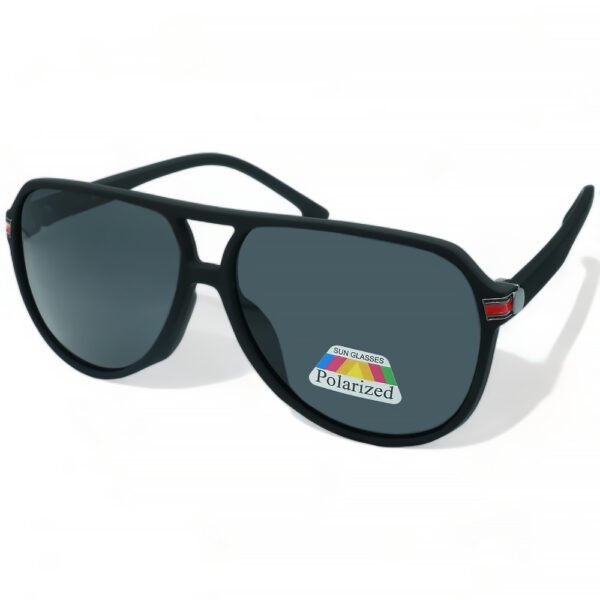 OPTOSQUAD Unisex Γυαλιά Ηλίου Polarized Οβάλ με Μαύρο Κοκκάλινο Σκελετό και Μαύρο Φακό PK8256160076
