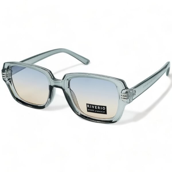 Riverio Unisex Γυαλιά Ηλίου UV400 Τετράγωνα με Γαλάζιο Κοκκάλινο Σκελετό και Γαλάζιο ντεγκραντέ Φακό RV42175