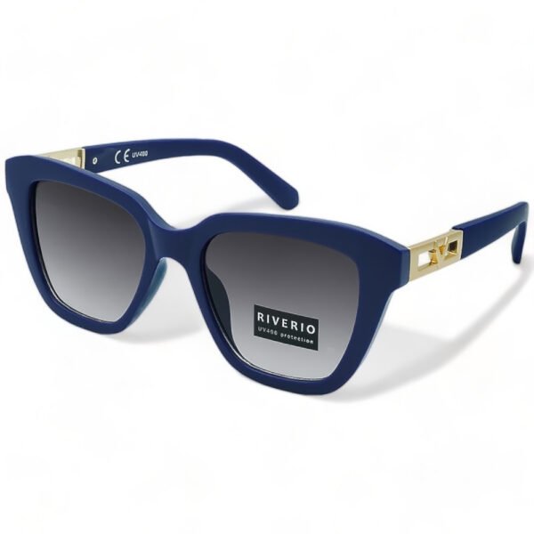 Riverio Γυναικεία Γυαλιά Ηλίου UV400 Τετράγωνα με Μπλε Κοκκάλινο Σκελετό και Μαύρο ντεγκραντέ Φακό RV42261