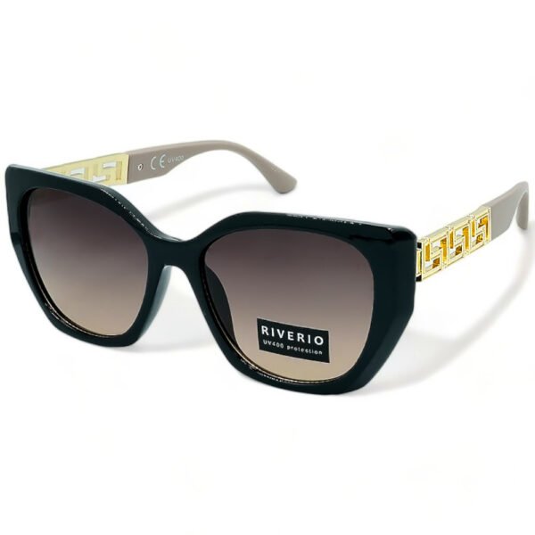 Riverio Γυναικεία Γυαλιά Ηλίου UV400 Τετράγωνα με Μπεζ Κοκκάλινο Σκελετό και Μωβ ντεγκραντέ Φακό RV42465