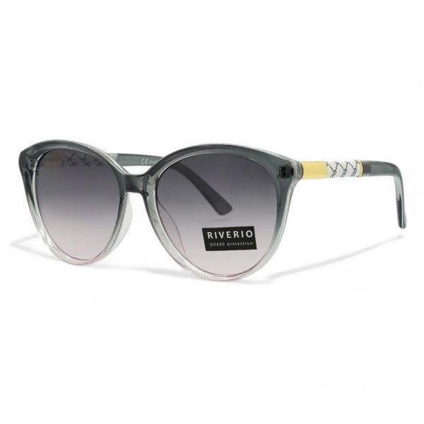 Riverio Γυναικεία Γυαλιά Ηλίου UV400 Οβάλ με Διάφανο Γκρι  Σκελετό και Ντεγκραντέ Φακό RV42801