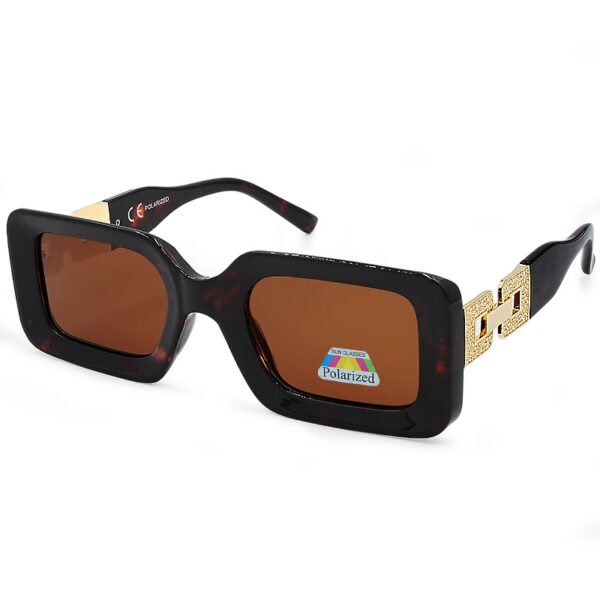 Riverio Γυναικεία Γυαλιά Ηλίου Polarized Μακρόστενο με Καφέ Ταρταρούγα Κοκκάλινο Σκελετό και Καφέ Φακό RV6042103