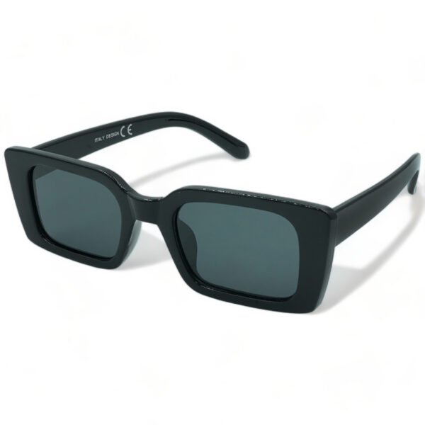 ZFW1052 OPTOSQUAD Γυναικεία Γυαλιά Ηλίου UV400 Μακρόστενο με Μαύρο Κοκκάλινο Σκελετό και Μαύρο Φακό ZFW1052