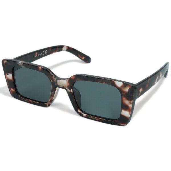 ZFW1054 OPTOSQUAD Γυναικεία Γυαλιά Ηλίου UV400 Μακρόστενο με Σκούρο Καφέ Ταρταρούγα Κοκκάλινο Σκελετό και Μαύρο Φακό ZFW1054