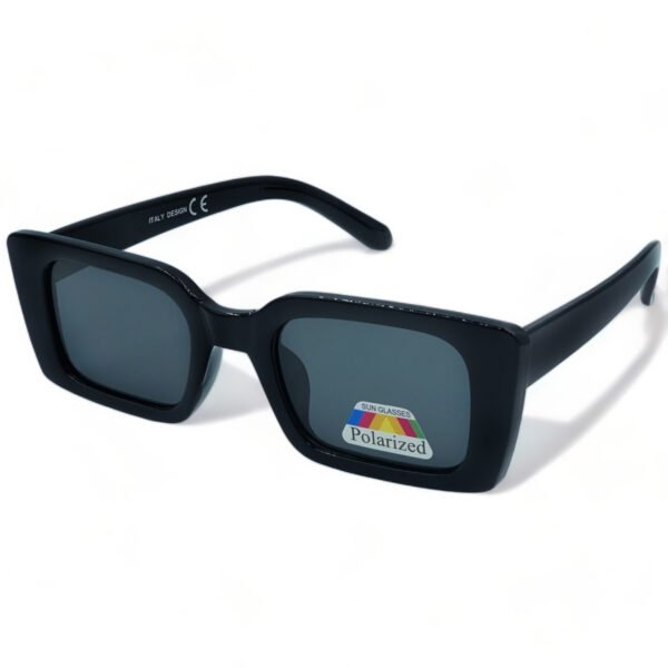 ZFW601052-1 OPTOSQUAD Γυναικεία Γυαλιά Ηλίου Polarized Μακρόστενο με Μαύρο Κοκκάλινο Σκελετό και Μαύρο Φακό ZFW601052