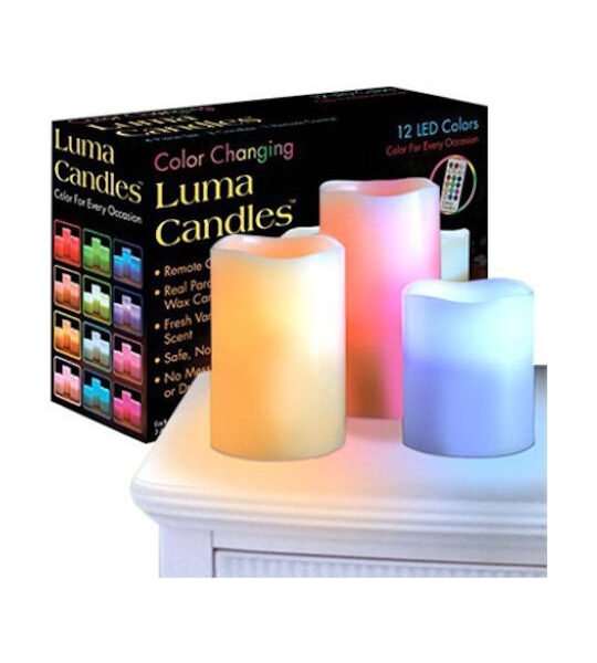 Σετ LED Κεριά με Τηλεχειριστήριο 3τμχ 04006TLC50LK