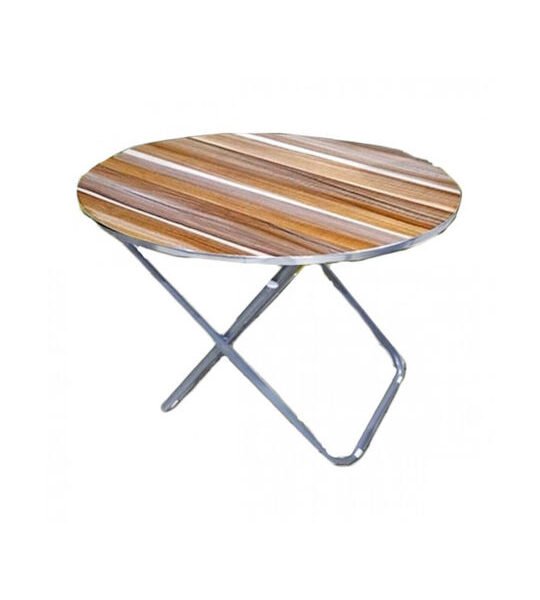 Τραπέζι για Μικρούς Εξωτερικούς Χώρους Πτυσσόμενο Αλουμινίου με Ξύλινη Επιφάνεια Πολύχρωμο 80x80x75εκ. SDS-21339-TS SZ
