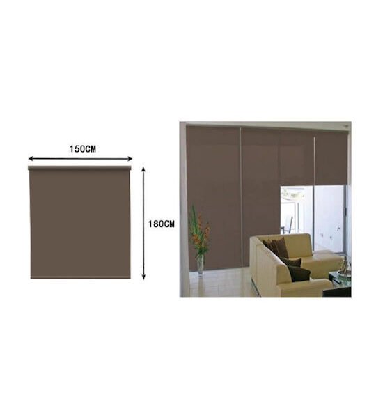 Υφασμάτινο Στόρι Σκίασης Μερικής Συσκότισης 150x180cm Καφέ SDS-15302
