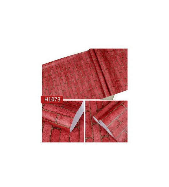 Αυτοκόλλητη Ταπετσαρία Τοίχου σε Κόκκινο Τούβλο 45cmx2m - 24360