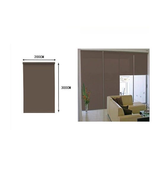 Υφασμάτινο Στόρι Σκίασης Μερικής Συσκότισης 200x300cm Μπεζ SDS-15314 Καφέ