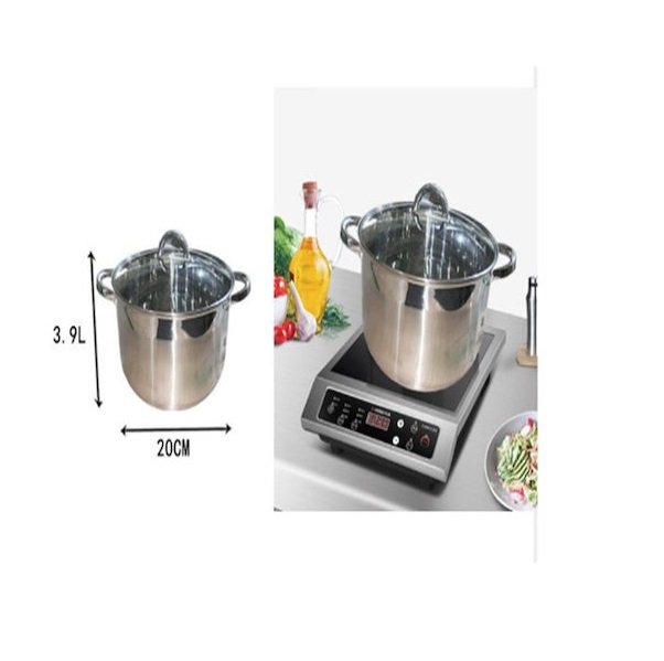 ΚΑΤΣΑΡΟΛΑ 20CM 3.9L SILVER SDS-15536-TS SZ