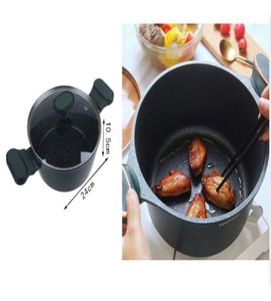 ΚΑΤΣΑΡΟΛΑ ΜΕ ΚΑΠΑΚΙ 24*10.5CM BLACK SDS-20929-TS SZ