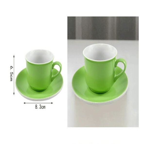 ΦΛΥΤΖΑΝΙ ΚΑΦΕ SET 6PCS GREEN YS-32C 8.3*6.5CM SDS-25799-TS SZ