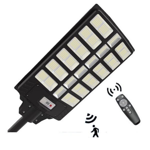 1600W 12000Lumen 6000 Kelvin Ηλιακό Φωτιστικό Δρόμου με Αισθητήρα Ημέρας-Νύχτας Rixme-PX112B1