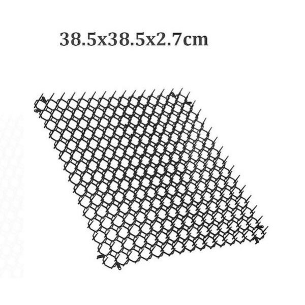 Πλαστικό Δάπεδο με Απωθητικά Καρφιά Ζώων 38.5x38.5x2.7cm 1τμχ Μαύρο