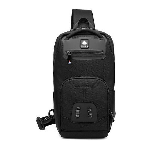 Ozuko 9420 Ανδρική Τσάντα Ώμου / Χιαστί σε Μαύρο χρώμα
