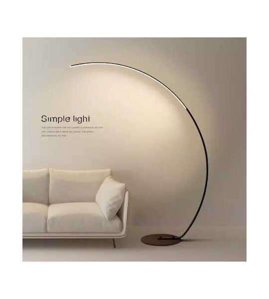 Επιδαπέδιο Nordic Φωτιστικό LED 170cm Dimmable Λευκού Χρώματος με Τηλεχειριστήριο OEM G16-Q35 – Μαύρο-000.230.14662