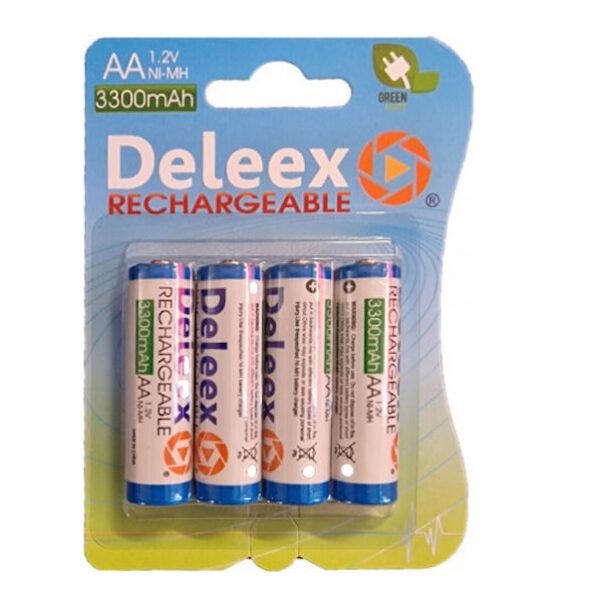Σετ Επαναφορτιζόμενες Μπαταρίες ΑΑ 1.2V 3300mAh Deleex 4τμχ