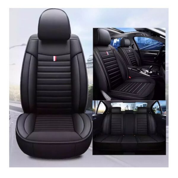 PerVoi Αδιάβροχα Σετ Καλύμματα Αυτοκινήτου 11τμχ Δερματίνη Μαύρο / Καφέ 000.230.16028