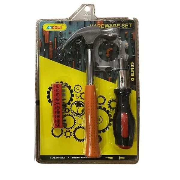 Σετ κατσαβίδι χειρός με μύτες και σφυρί Andowl Q-GJ105