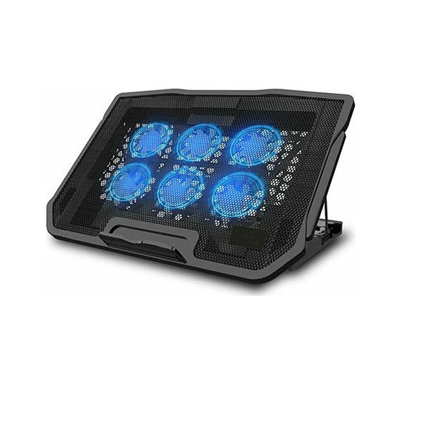 Cooling Pad για Laptop έως 17.3" με 6 Ανεμιστήρες και Φωτισμό H9 Nuoxi