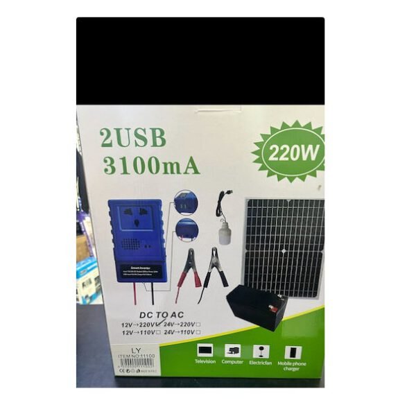 Στεγανός Ηλιακός Προβολέας LED/2 USB/3100 mA 220V/ NO1100