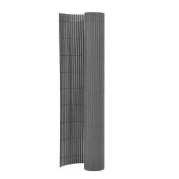 Περίφραξη κήπου PVC διπλής όψης 1,50x5m – Γκρί 2902530 ED-000.230.18060