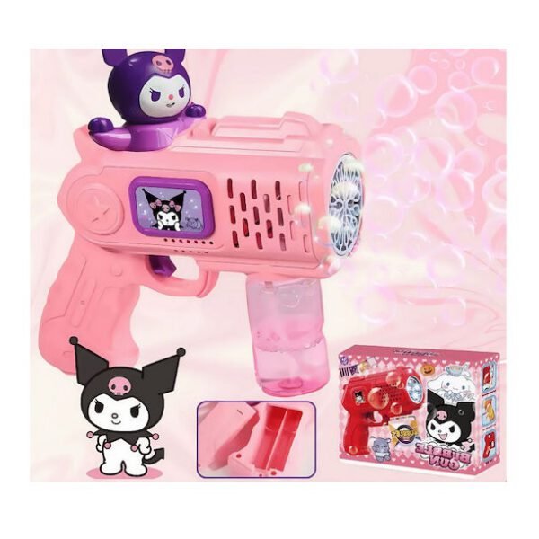 Παιδικό Καλοκαιρινό Πιστόλι Μπαταρίας για Σαπουνόφουσκες Kuromi-360200