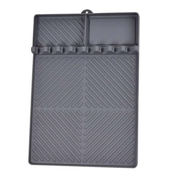 Πατάκι ψησίματος σιλικόνης με θερμομόνωση και πλαϊνό ράφι για εξωτερική ψησταριά BBQ 30X40cm JGX-18